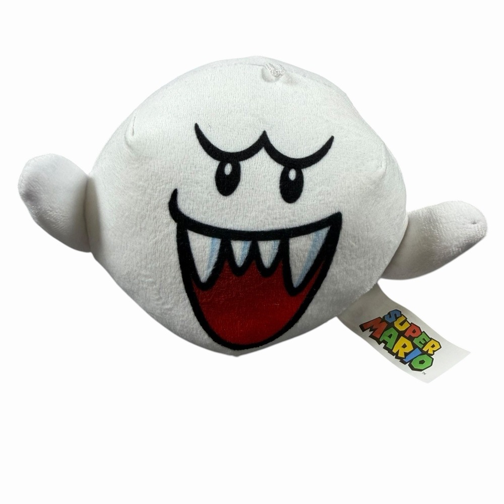 Super Mario Brothers‎ Nintendo BOO Ghost Plush Toy White 6" 2025
